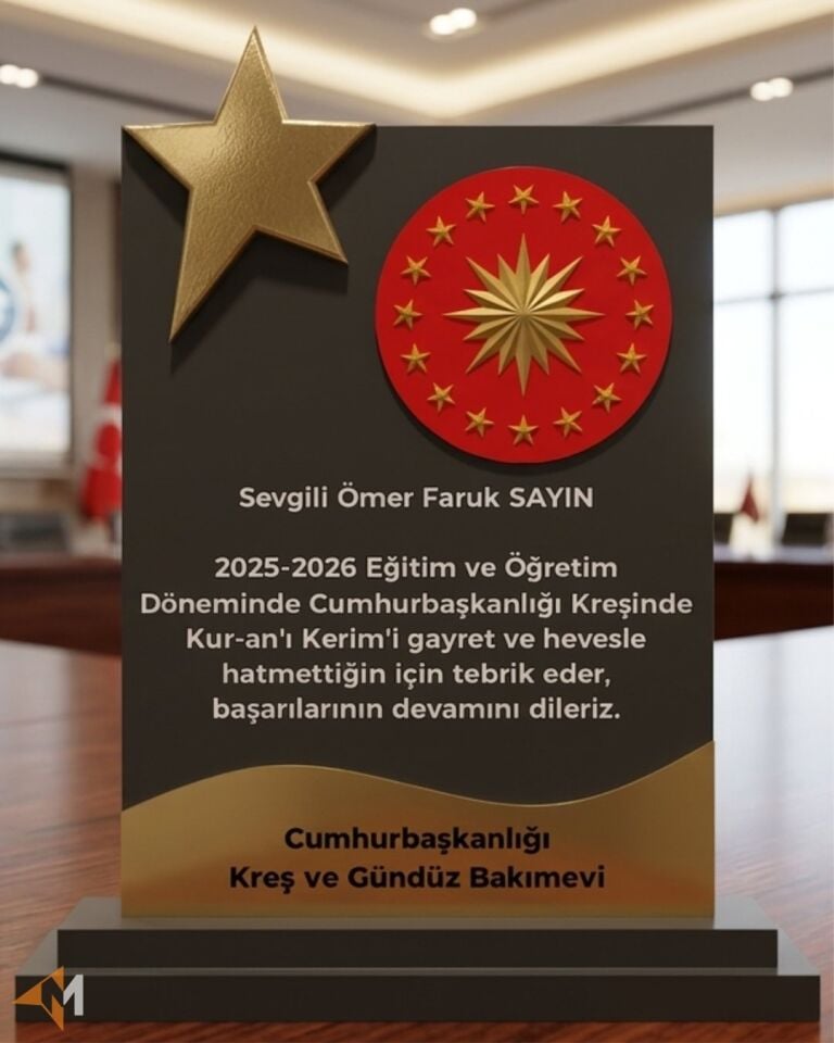Özel Üretim Plaket
