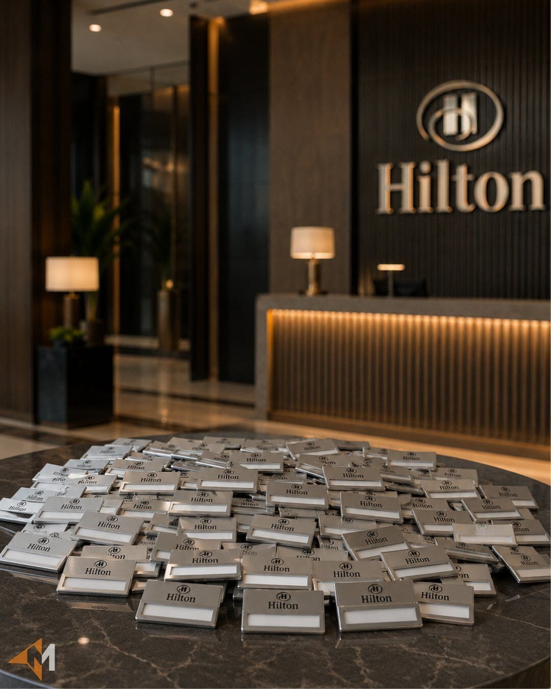 Metal Otel Yaka İsimliği