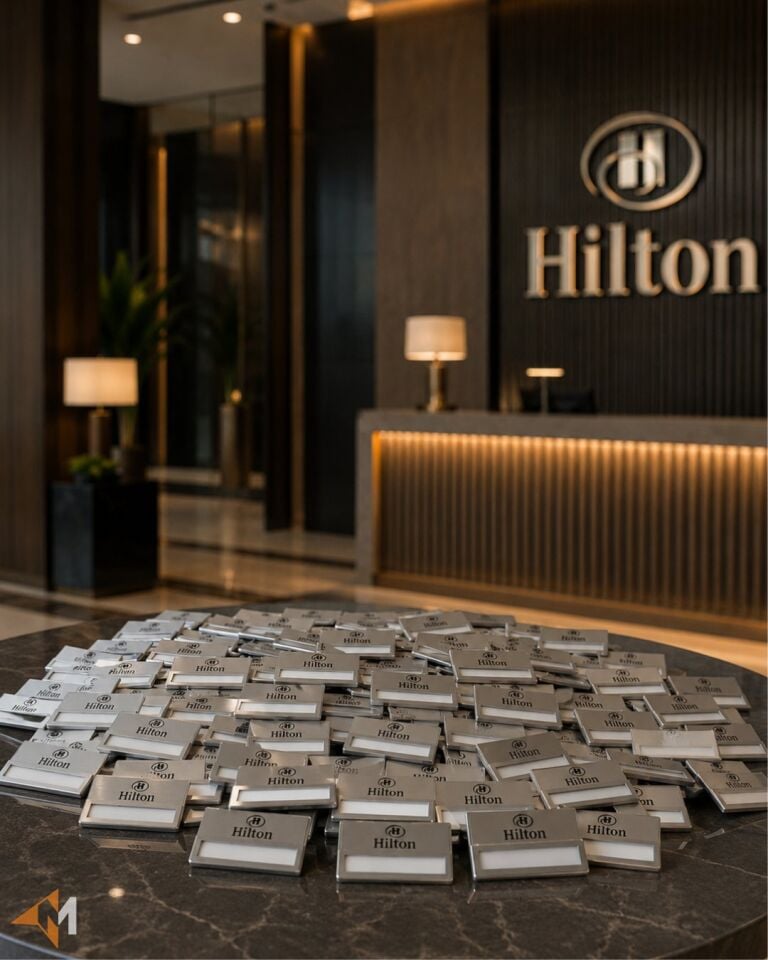 Metal Otel Yaka İsimliği