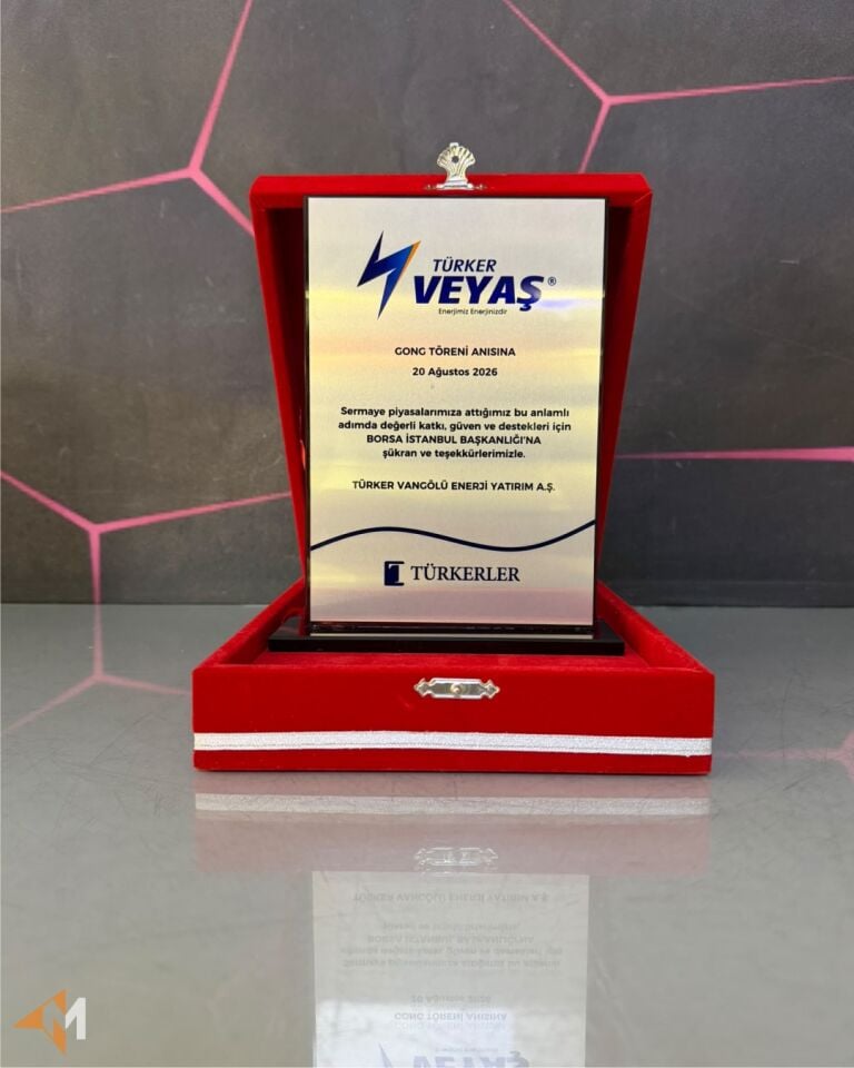 Kristal Üzeri Metal Plaket