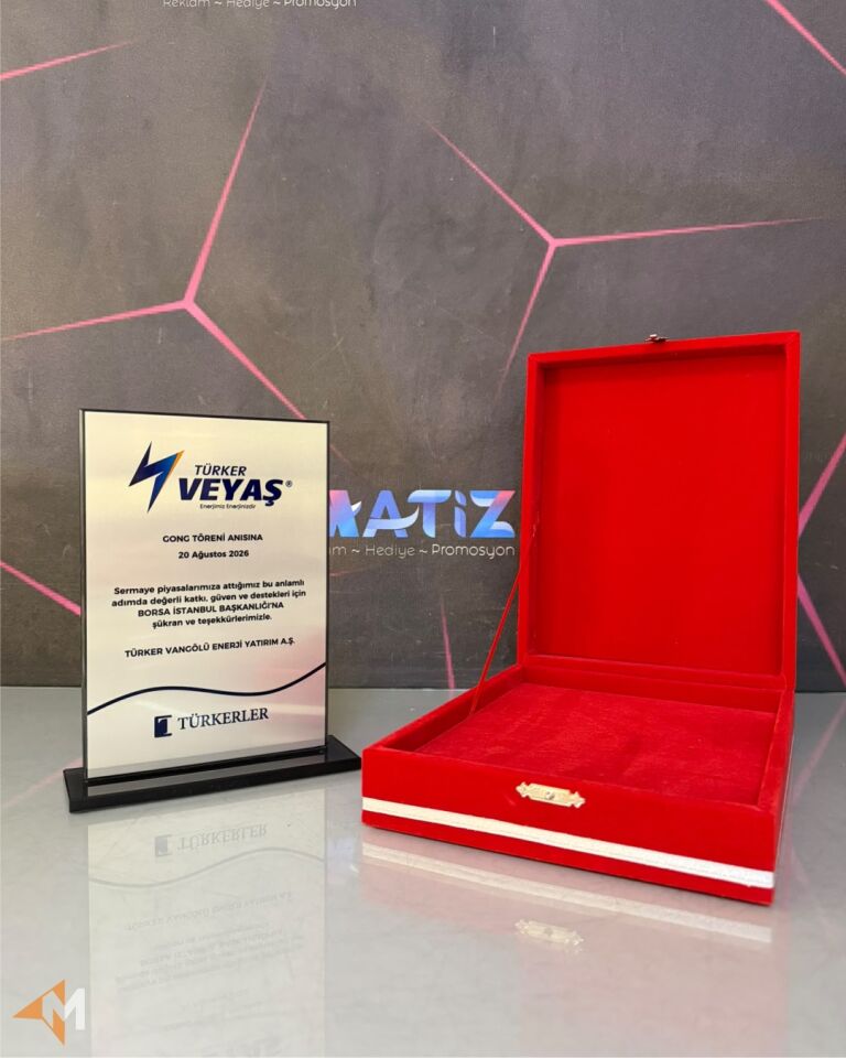 Kristal Üzeri Metal Plaket
