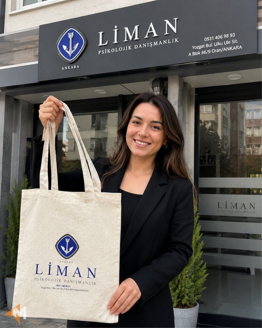 Logo Baskılı Ham Bez Çanta