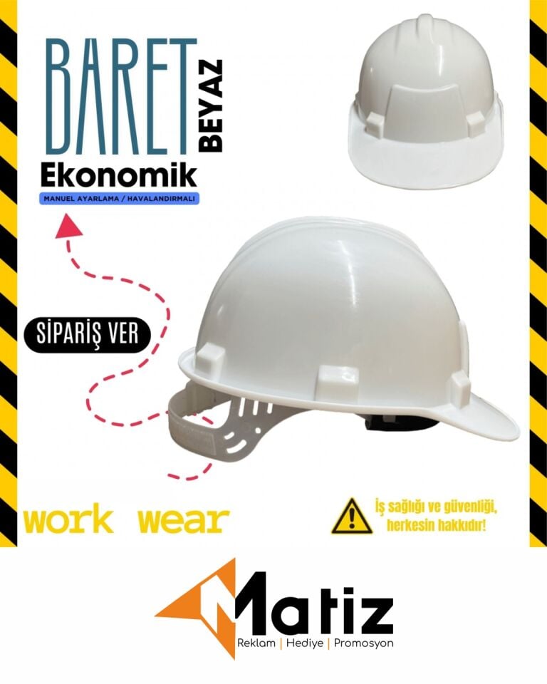 Logo Baskılı İşçi Bareti