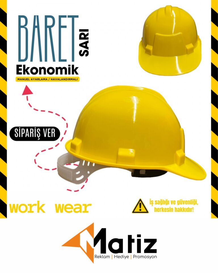 Logo Baskılı İşçi Bareti