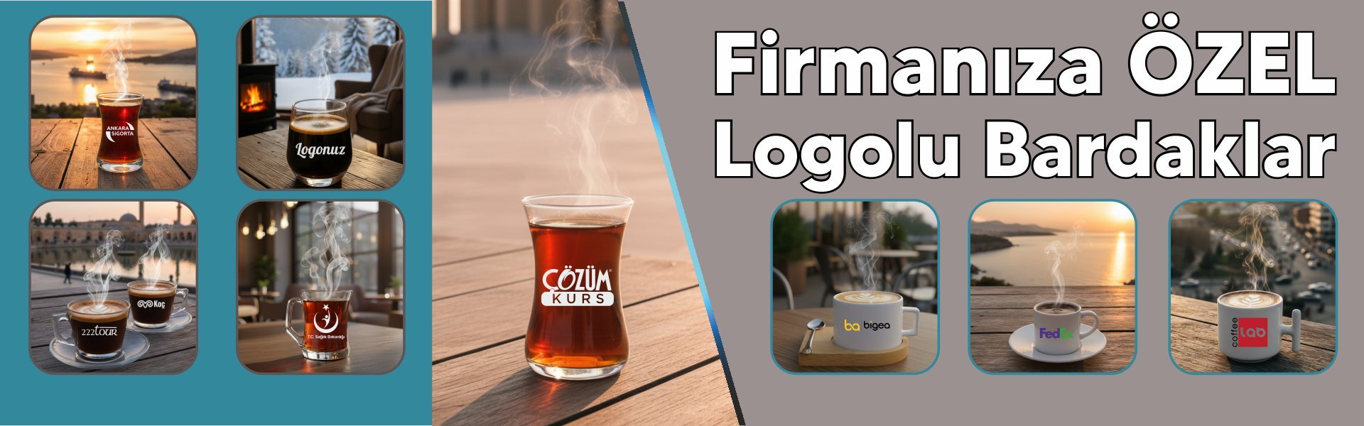 Logolu Bardak Baskı