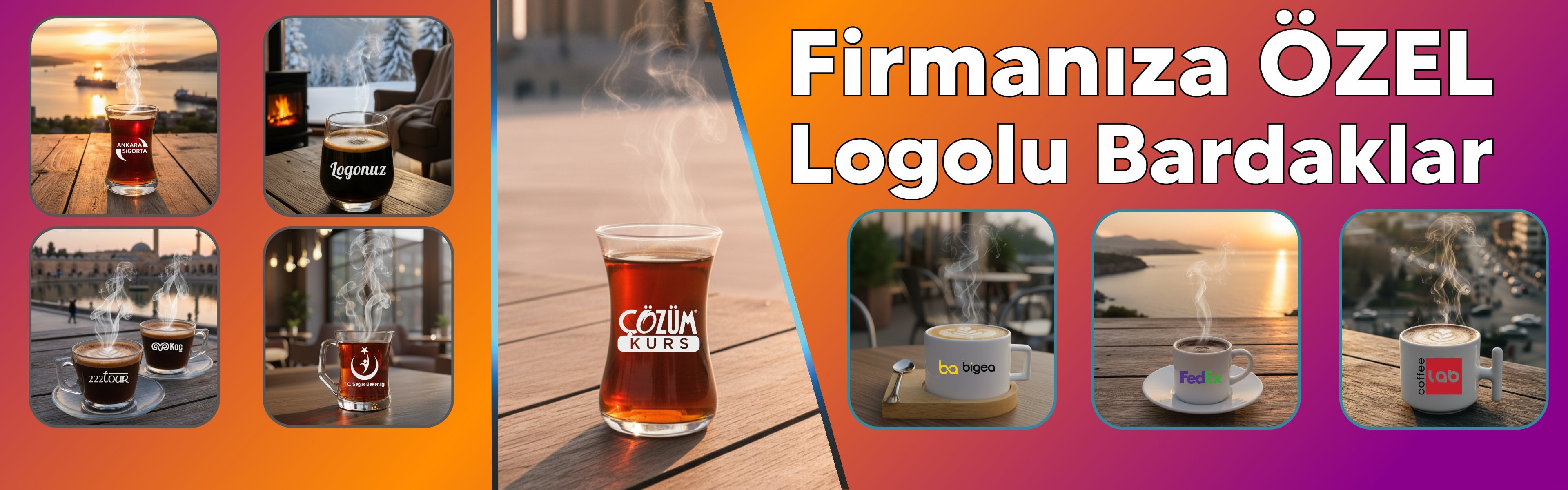 Logolu Bardak Baskı